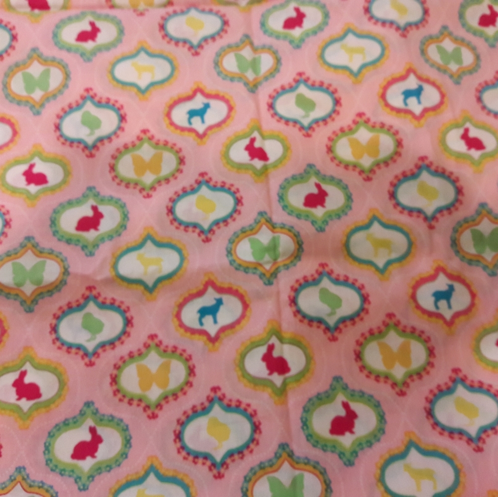 Girls Easter fabric, girls spring fabric